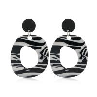 Acrylic Jewelry Earring, with Tibetan Style, fashion jewelry & for woman, Sold By Pair