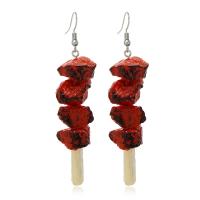Resin Earring, with Tibetan Style, fashion jewelry & for woman, Sold By Pair