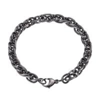 Bijoux bracelet en acier inoxydable, ionique noire, bijoux de mode, Vendu par PC