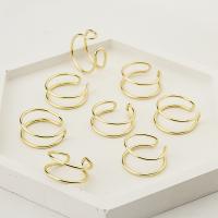 metal Fornituras de anillo, chapado en color dorado, Bricolaje, 19mm, Vendido por UD