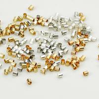 Brass Spacer Beads, plated, DIY, more colors for choice, nickel, lead & cadmium free, 2x2mm, Sold By PC
