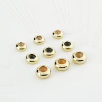 metal Perla de posicionamiento, con silicona, chapado en oro de 14 K, Bricolaje & diverso tamaño para la opción, libre de níquel, plomo & cadmio, Vendido por UD