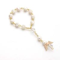 Plastic Bracelet, Plastic Pearl, with Tibetan Style, Angel Wing, different styles for choice & for woman, 8mm, 55mm, Sold Per Approx 5.7 Inch Strand