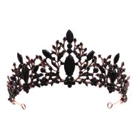 Bridal Tiaras Zinc Alloy with Crystal plated for woman mixed colors Sold By PC