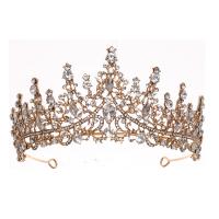 Bridal Tiaras, Tibetan Style, plated, for woman & with rhinestone, more colors for choice, 70x150mm, Sold By PC