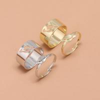 Zinc Alloy Open Finger Ring, 2 stuks & mode sieraden & voor vrouw, meer kleuren voor de keuze, Verkocht door Stel