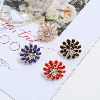 Tibetan Style Open Finger Ring, fashion jewelry & for woman & enamel & with rhinestone, more colors for choice, Sold By PC