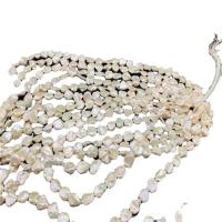 Cultured Baroque Freshwater Pearl Beads, Natural & fashion jewelry & DIY, white, 12-16mm, Sold Per 13.78-15.75 Inch Strand