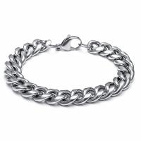 Titanium Steel Bracelet, plated, DIY & different size for choice, original color, Sold By PC