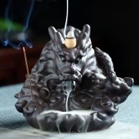 Backflow Incense Burner, Porcelain, plated, for home and office & durable, 130x165mm, Sold By PC