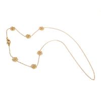Stainless Steel Mask Chain Holder, gold color plated, Unisex, 15x11x1mm, Length:Approx 17.72 Inch, Sold By PC
