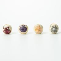 Perles en bois, Schima Superba, peinture, DIY, plus de couleurs à choisir, 16mm, Vendu par PC