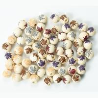Perles en bois, Schima Superba, impression, DIY, plus de couleurs à choisir, 16mm, Vendu par PC