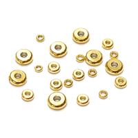 Stainless Steel Spacer Beads, Donut, gold color plated, vacuum protective color & different size for choice, Hole:Approx 2mm, Sold By PC