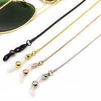 acier inoxydable Chaîne de lunettes, Placage, normes différentes pour le choix & chaîne serpent, plus de couleurs à choisir, Vendu par brin