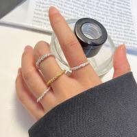 Cink Alloy Finger Ring, pozlaćen, modni nakit & različite veličine za izbor & za žene, više boja za izbor, nikal, olovo i kadmij besplatno, Prodano By PC