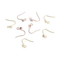 Zinc Alloy Earring Hook 14K gold plated fashion jewelry & for woman & with rhinestone 15*13*7mm Sold By Lot