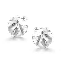 Titanium Steel  Earring, fashion jewelry, 24.50mm, Sold By Pair