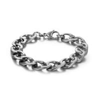Titanium Steel Bracelet & Bangle, fashion jewelry, 220mm, Sold By PC