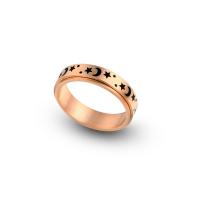 Titanium Čelik Finger Ring, pozlaćen, modni nakit & različite veličine za izbor & pocrniti, više boja za izbor, Prodano By PC