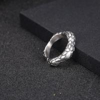 Titantium Steel δάχτυλο του δακτυλίου, Titanium Steel, κοσμήματα μόδας & διαφορετικό μέγεθος για την επιλογή, αρχικό χρώμα, 6.40mm, Sold Με PC