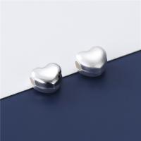 925 Sterling Silber Perlen, 925er Sterling Silber, Herz, DIY & verschiedene Stile für Wahl, 7.50x7mm, Bohrung:ca. 2mm, verkauft von PC