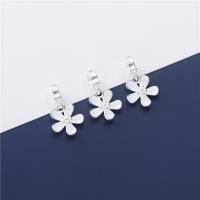 925 Sterling Silver Pendant Flower DIY Approx 4.8mm Sold By PC