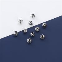 925 Sterling Silver Spacer Bead, vintage & DIY, 5.70x4mm, Hole:Approx 1.8mm, Sold By PC