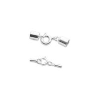 925 Sterling Silver Spring Ring Clasp DIY Sold By Set