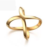 Stainless Steel Finger Ring gold color plated Unisex 22mm Sold By PC
