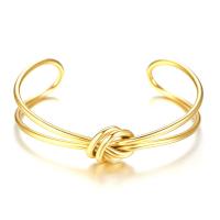 Stainless Steel Bangle, gold color plated, for woman, Inner Diameter:Approx 62mm, Sold By PC