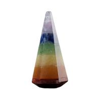 Kamień naturalny Ozdoba, mieszane kolory, 19x36mm, sprzedane przez PC