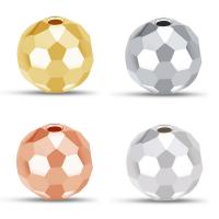 925 Ασημένιες Χάντρες, 925 ασημένιο ασήμι, Ποδόσφαιρο, επιχρυσωμένο, DIY & διαφορετικό μέγεθος για την επιλογή, περισσότερα χρώματα για την επιλογή, Sold Με PC