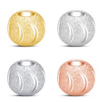 925 Sterling Silver korálky, Kolo, DIY & různé velikosti pro výběr & matná, více barev na výběr, Prodáno By PC