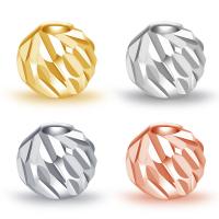 925 Sterling Silver Beads, Round, plated, DIY & different size for choice, more colors for choice, Sold By PC