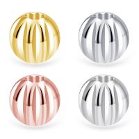925 Sterling Silver Beads, Round, plated, DIY & different size for choice, more colors for choice, Sold By PC