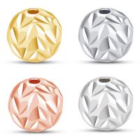 925 Sterling Silver perle, Krug, pozlaćen, možete DIY & flower cut & različite veličine za izbor, više boja za izbor, Prodano By PC