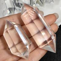 Clear Quartz Pendant Square polished & faceted & no hole clear Sold By PC