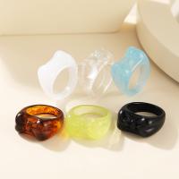 Acrylic Finger Ring, for woman, more colors for choice, US Ring Size:7, Sold By PC