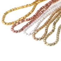 Nicht-magnetische Hämatit Perlen, Vieleck, DIY, keine, 5mm, verkauft per 40 cm Strang