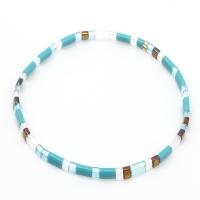 Glass Beads Bracelet with Zinc Alloy fashion jewelry 165mm Sold By Strand