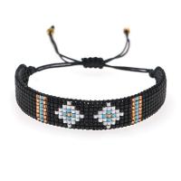 Seedbead Bracelet, with Polyester Cord, fashion jewelry & woven pattern, 280mm, Sold By PC