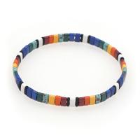 Glass Beads Bracelet fashion jewelry mixed colors 165mm Sold By Strand