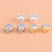 925 Sterling Silver Spacer Bead, Column, plated, DIY & micro pave cubic zirconia, more colors for choice, 5.20x5.20x4mm, Hole:Approx 1.2mm, Sold By PC