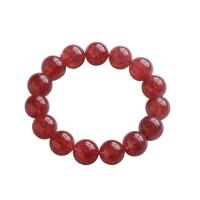 Strawberry Quartz Bracelet, polished, natural & different size for choice, Sold By Strand