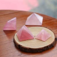 Rose Quartz Πυραμίδα Διακόσμηση, γυαλισμένο, φυσικό & διαφορετικό μέγεθος για την επιλογή, Sold Με PC