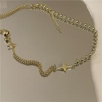 Zinklegierung Schmuck Halskette, mit Verlängerungskettchen von 2.36inch, plattiert, für Frau, keine, frei von Nickel, Blei & Kadmium, Länge:ca. 15.08 ZollInch, verkauft von PC