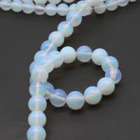 Sea Opal Beads, Round, DIY, clear, Sold Per 38 cm Strand