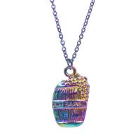Κράμα ψευδάργυρου Μενταγιόν, πολύχρωμα επιχρυσωμένο, κοσμήματα μόδας, πολύχρωμα, 11x3x19mm, Sold Με PC