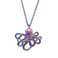 Zinc Alloy Animal Pendants Octopus colorful plated fashion jewelry multi-colored Sold By PC